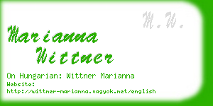 marianna wittner business card